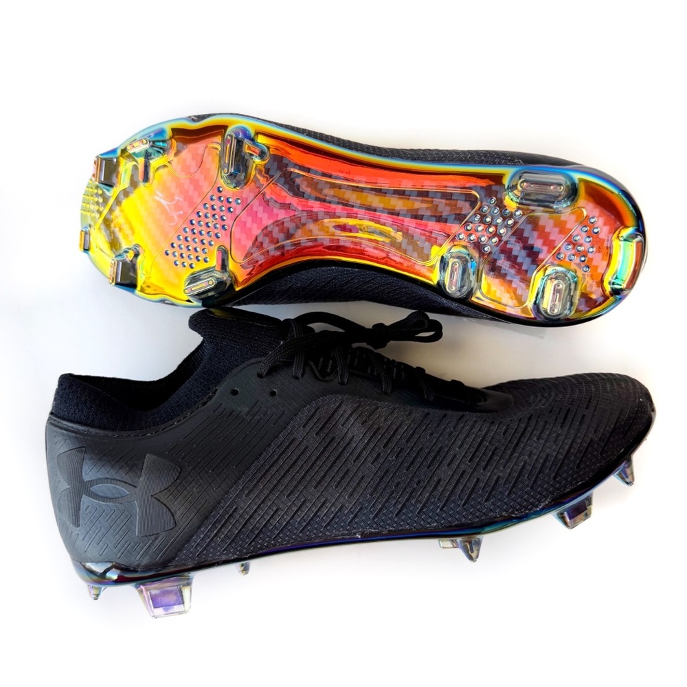 Under Armour Shadow Pro FG Triple Black Soccer Cleats Mens Size 9 Shoes